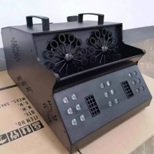 DMX512 Remote Control Black Silver Smoke Bubble Machine with Metal Stage Fog Effects