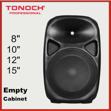 PA System 15 Inch Empty Plastic Speaker Cabinets