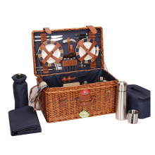 Wholesale Handmade Wicker Picnic Basket for 4 Persons