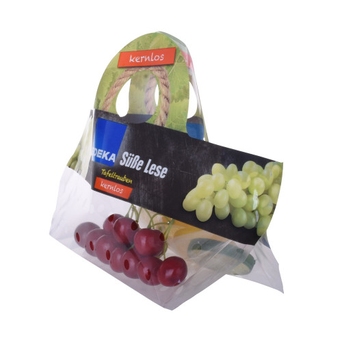 Bolsas de fruta con cremallera de plástico ZIP biodegradables personalizadas