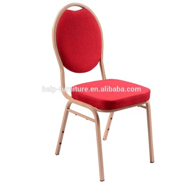 Round back banquet chair with red color