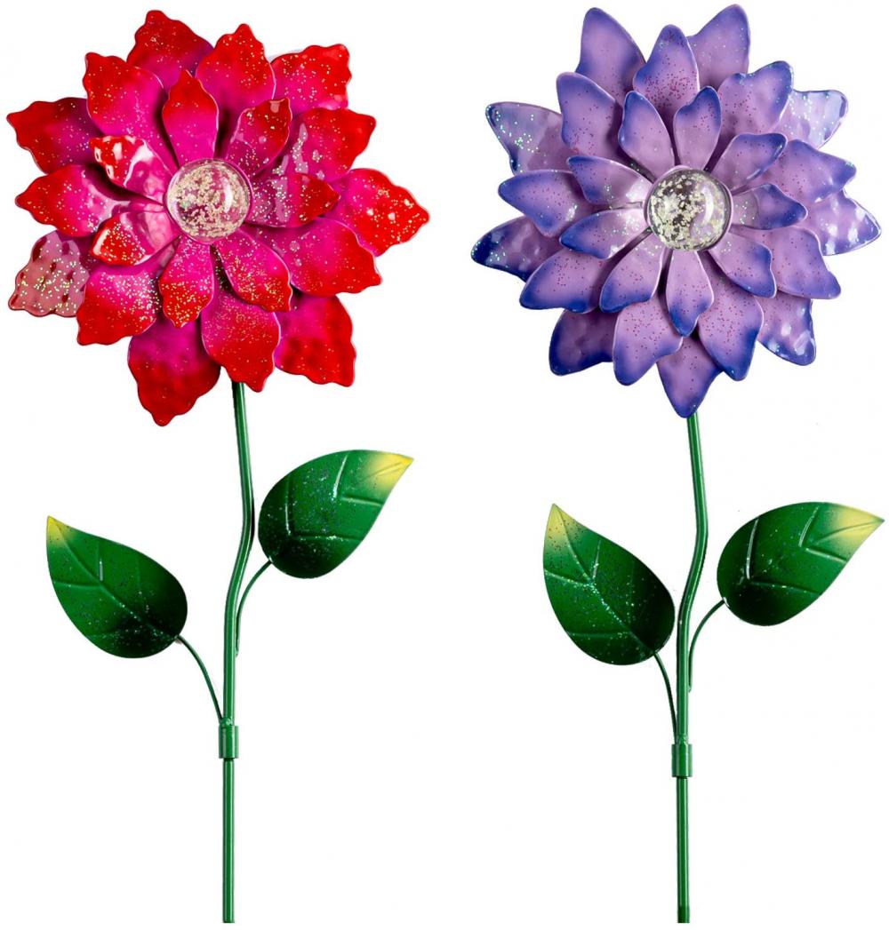 Metal Flower Decorative Garden Stakes