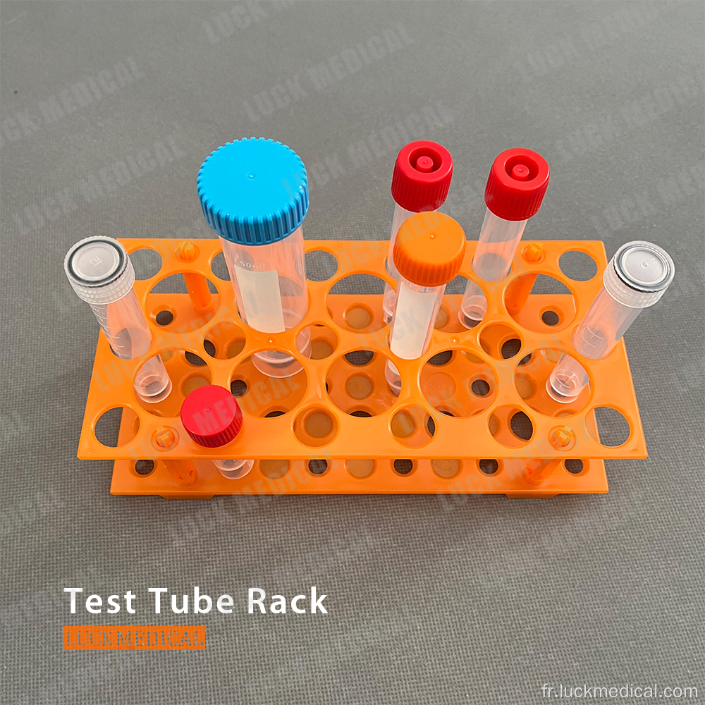 Utilisation de la biologie du support de tube à essai