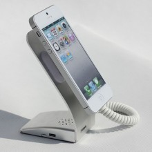 Anti-thefting cell phone security device alarm display holders