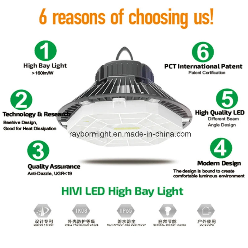 160lm/W Gymnasium High Bay LED Shed Light 150W for Workshop Station