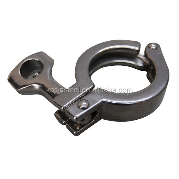 SS304 Stainless Steel Tri Clover TC Pipe Single Pin Clamp Pipe Fitting