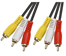 3RCA male to 3RCA male High Quality RCA Cable usb female to rca male cable