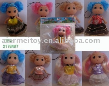 Promotional Custom Plastic fashion doll key chain