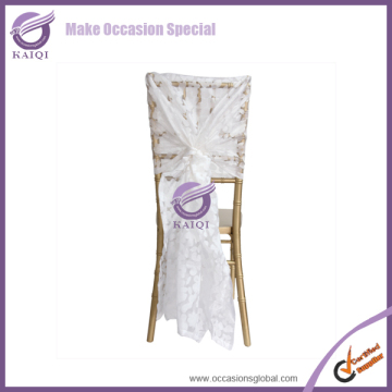 #19522 Wedding banquet chair cover white chair cover white