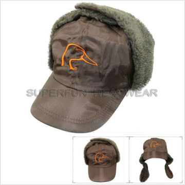 2013 fashion custom design winter fur caps with earflaps