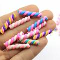 Gemischte bunte Candy Stick Mini Polymer Clay handgemachte Handwerk Dekoration Slice Nail Arts Dekor Charms