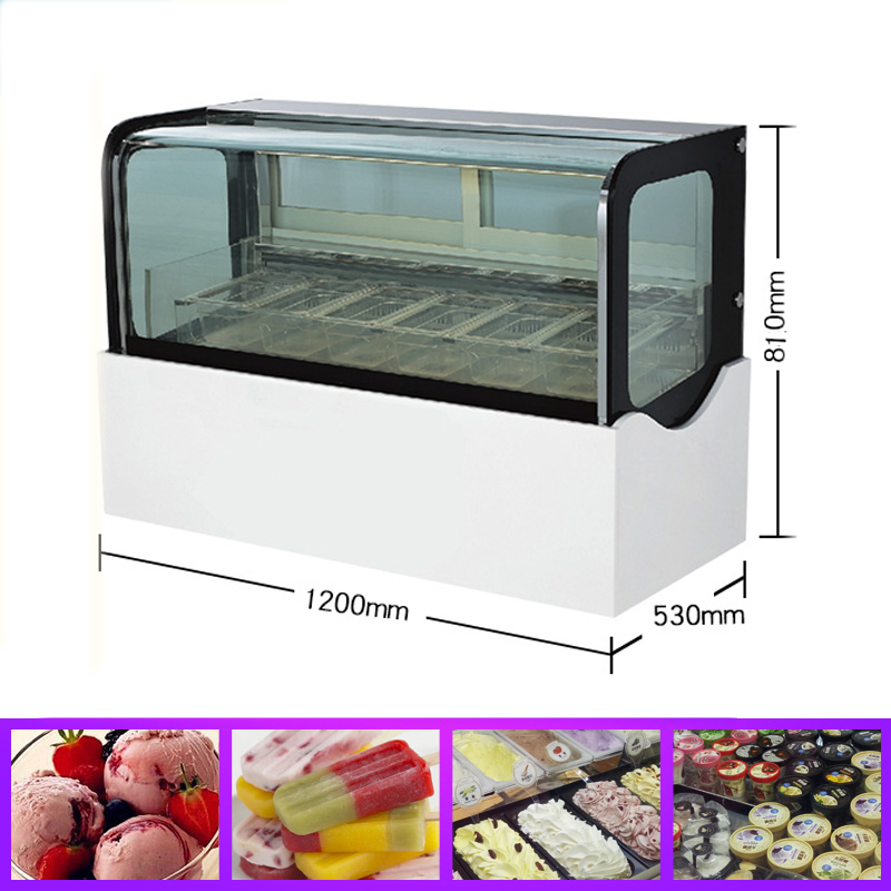 Commercial ice cream horizontal display cabinet popsicle table