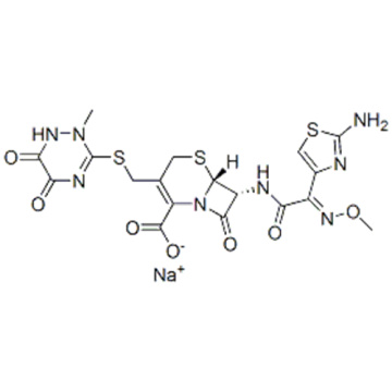 Ácido 5-tia-1-azabiciclo [4.2.0] oct-2-eno-2-carboxílico, 7 - [[(2Z) -2- (2-amino-4-tiazolil) -2- (metoxiimino) acetil] amino ] -8-oxo-3 - [[(1,2,5,6-tetrahidro-2-metil-5,6-dioxo-1,2,4-triazin-3-il) tio] metil] -, sodio sal (1: 2), (57263355,6R, 7R) - CAS