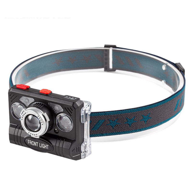 2021 New Waterproof Lightweight Headlamp Induction Zoom Headlights, 7 Modes Work Headlight USB Rechargeable LED Head Lamp