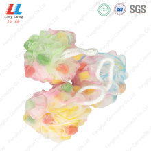 Colorful style bath ball with little sponge