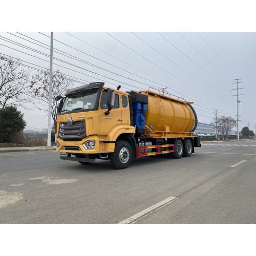 HOWO good quality mobile sewage suction vehicle