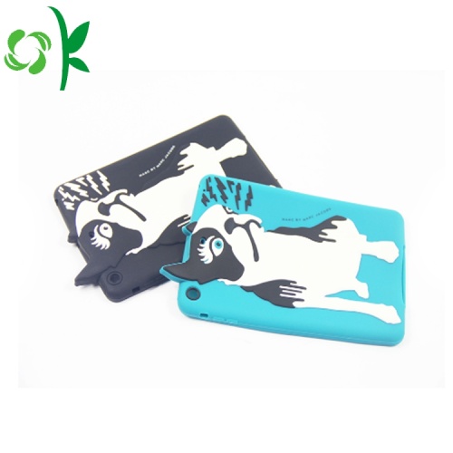 Pekingese-bentuk Silicone Tablet Shell Keren Ipad Sleeve