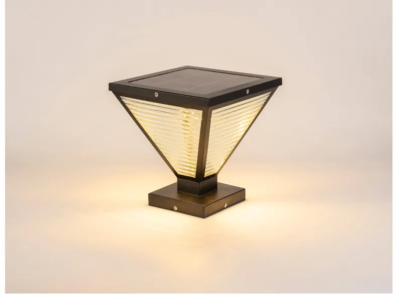 Modern Outdoor Solar Column Lights for Patios and Walkways