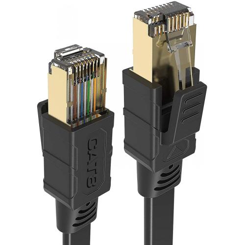 CAT8 Ethernet-Kabel Flaches Hochgeschwindigkeits-LAN-Kabel