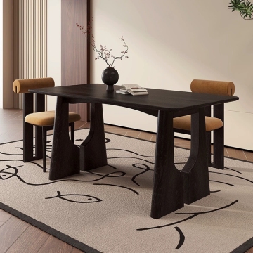 Retro Solid Wood Dining Table Antique French Design