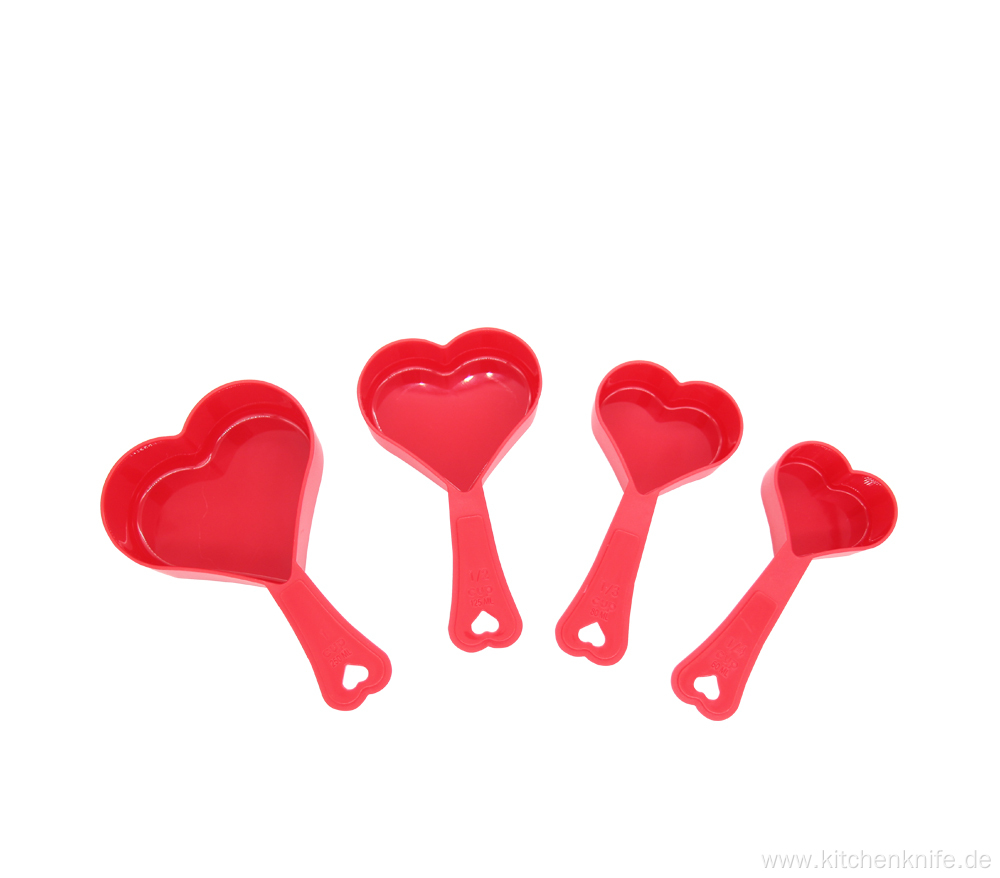 Food Grade Heart Shape Measuring Cups Set