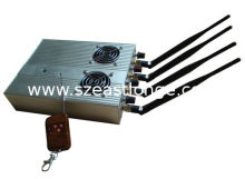 505bf Remote Control Jammer , Mobile Phone Signal Jammer With Cooling Fan