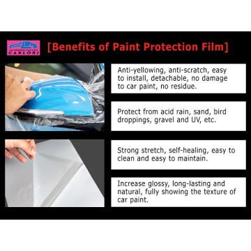 Película de protección de pintura autoacional para coche.