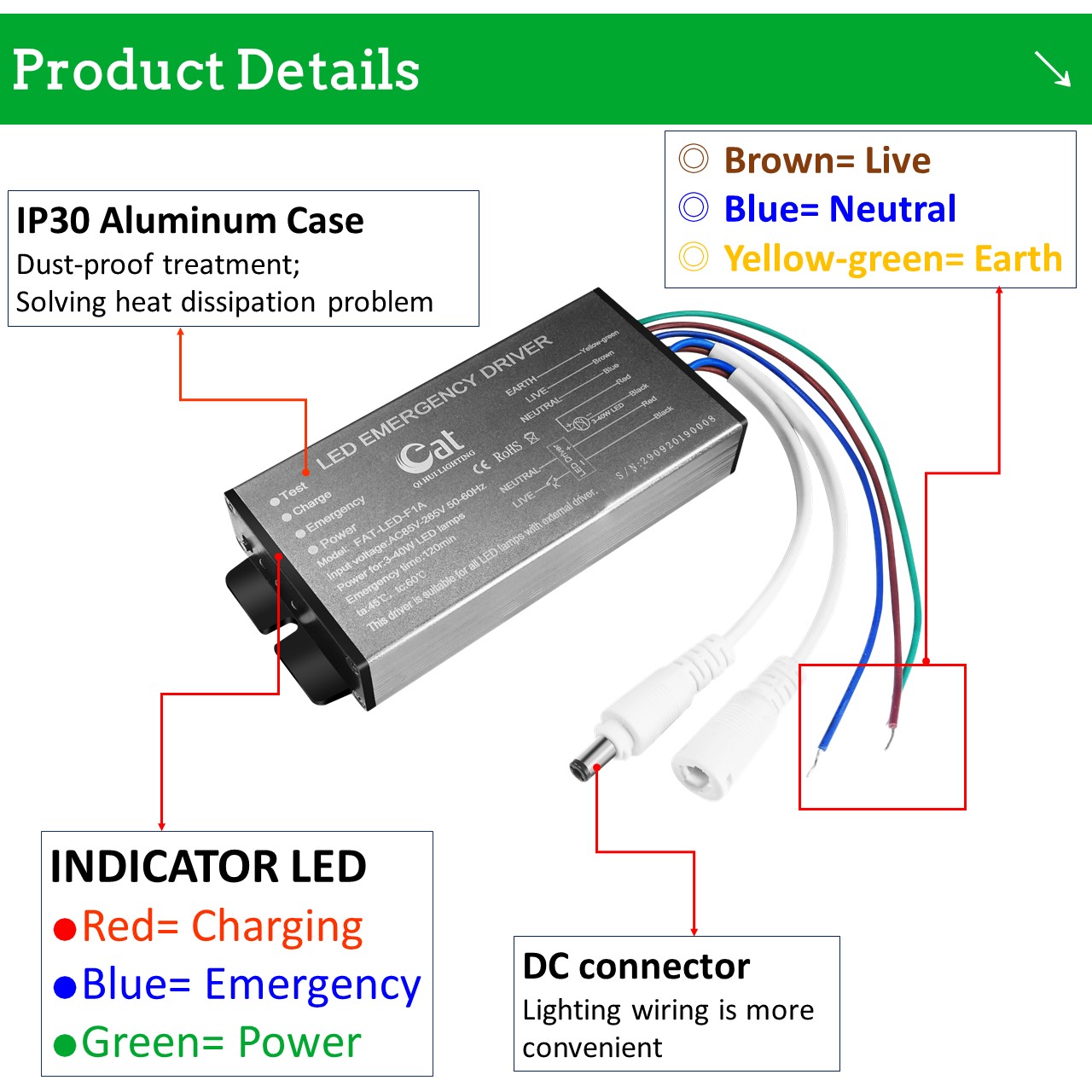 emergency light led driver