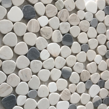 Modern Tumble River Stone Mosaic Tile