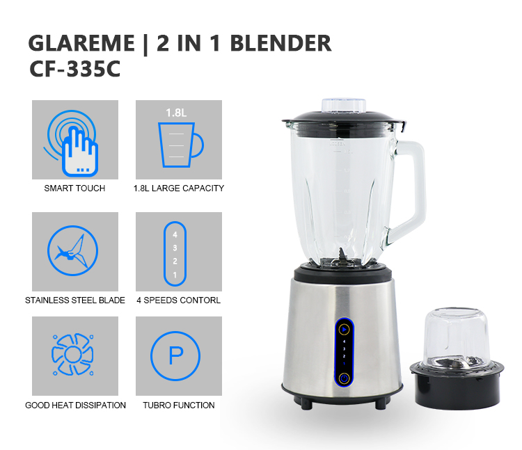 Four-speed electric food mixer