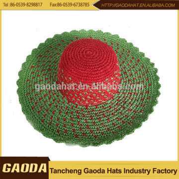 Wholesale china factory handmade crocheted crocheted hat