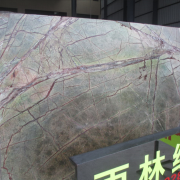 Rainforest Green Marble Flooring Border Designs