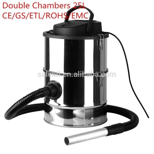25L 1200W double chamber electric ash vacuum cleaner