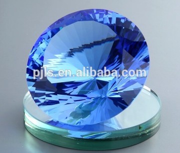 blank nice green diamond shape crystal award