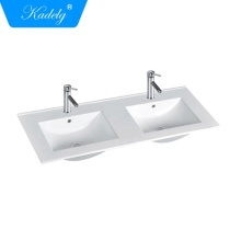 White Single Bowl Bathroom Ceramic Vanity Top Wash Basin