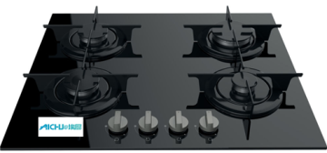 Indesit Gas Hob Black Stove