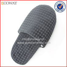wholesale hotel room waffle slippers/washable hotel guest slippers
