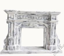 Classical Luxury  style fireplace White Marble fireplace