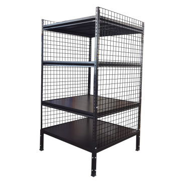 AGV material box rack with side net