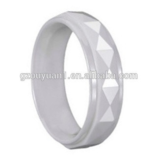 White Ceramic ring,8mm,6mm ceramic ring,ladies ceramic ring