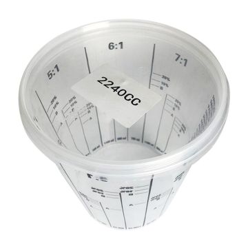 Disposable Transparent Paint Mixing Cups - 250 per Box