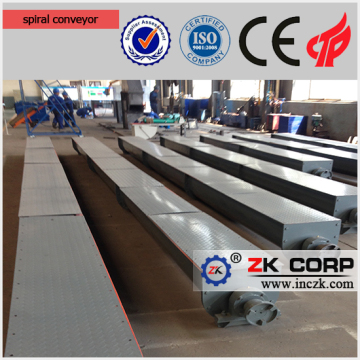 Material handling system clay powder screw conveyor