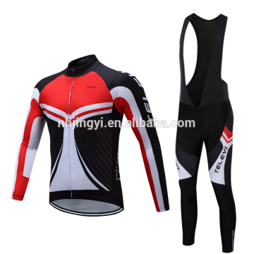 bicycle racing sport new cycling jerseys long sleeves upper and bibset short
