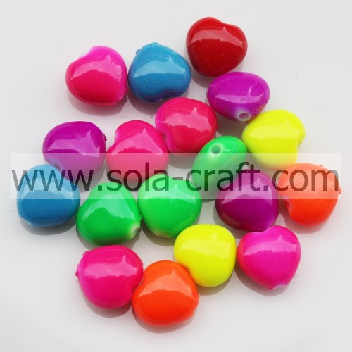 Onsale 7 * 10 MM Sparking Oil Colors Odzież Koraliki Spacer Serca Hurtownie