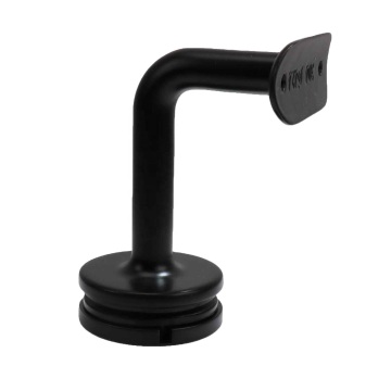 CE certified matte black glass handrail bracket