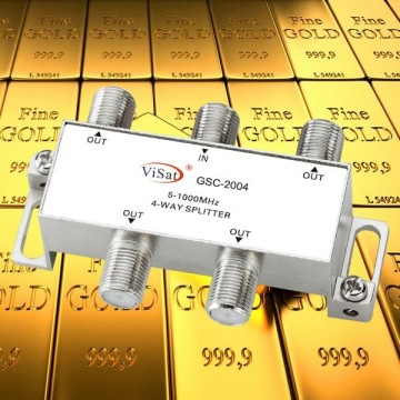 5-1000MHz 4 Way Cable Splitter