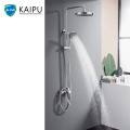 Chrome Exposed Bathroom Rainfall Shower Faucet System