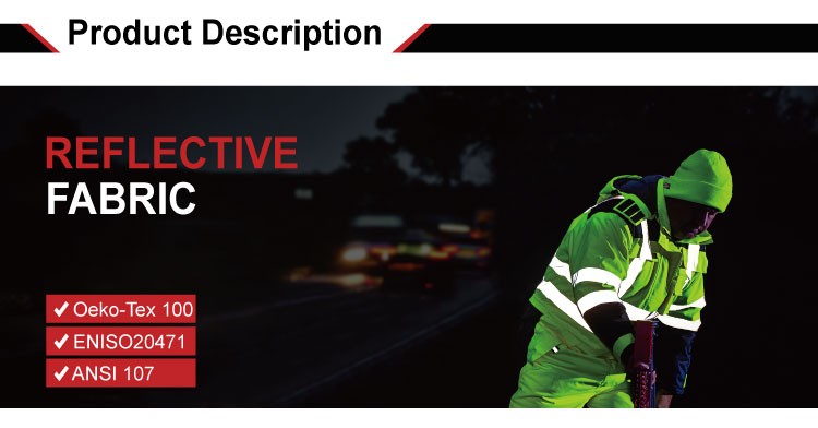 High visibility bulk industrial wash tc reflective fabric ygm