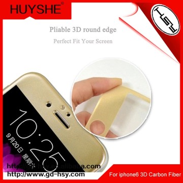 HUYSHE fba label service supplier of 3d carbon fiber tempered glass screen protector for iphone6