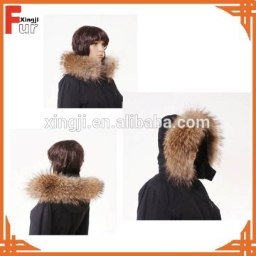 China Supplier Raccoon fur Collar, Real Raccoon Fur